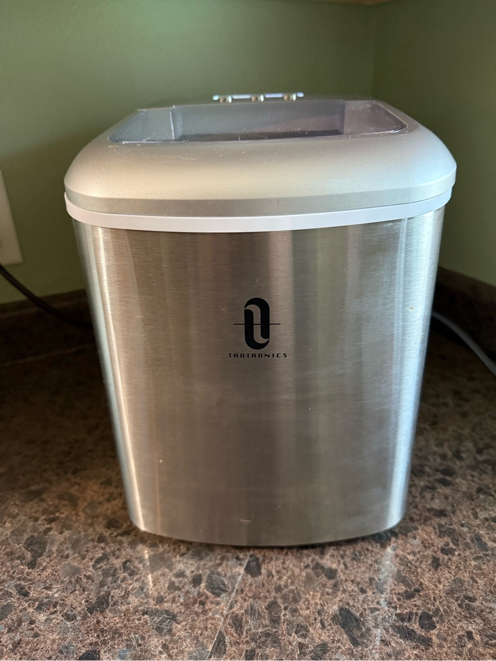 Stainless Steel Countertop Ice Maker - Silver